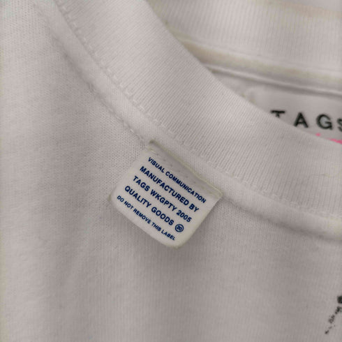 TAGS WKGPTY TAJIMA KAZUNALI WITHERED FLOWERS テキストプリントTシャツ メンズ JPN:S