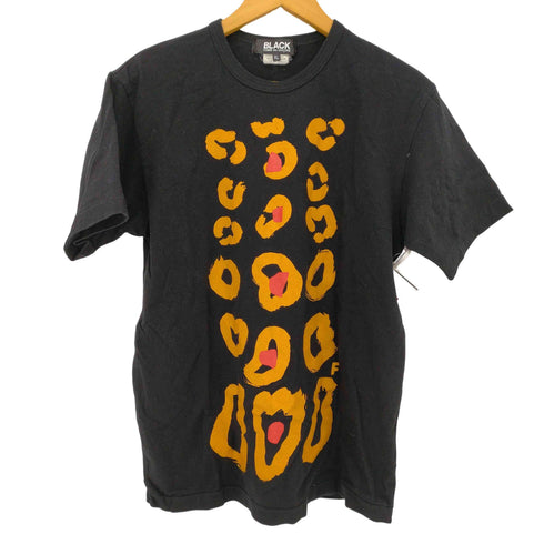 ブラックコムデギャルソン BLACK COMME des GARCONS AD2021 21SS Black Leopard Print T-Shirt メンズ JPN:XL