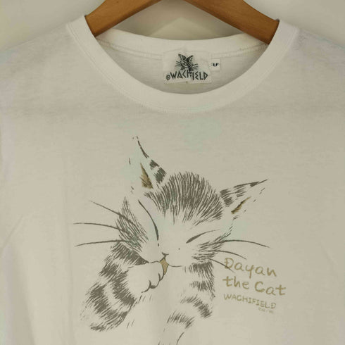 フルギ WACHIFIELD 猫 アニマルプリント クルーネックTシャツ レディース LF
