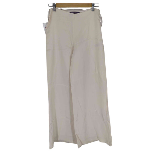 ラルフローレンパープルレーベル RALPH LAUREN PURPLE LABEL MADE IN ITALY レーヨン混ワイドパンツ レディース JPN:4