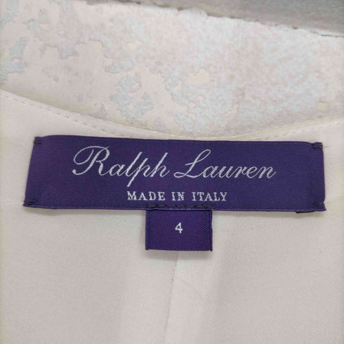ラルフローレンパープルレーベル RALPH LAUREN PURPLE LABEL MADE IN ITALY レーヨン混ワイドパンツ レディース JPN:4