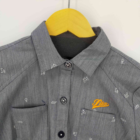 フィラ ゴルフ FILA GOLF 総柄刺繍ワンピース ゴルフウェア レディース JPN:L