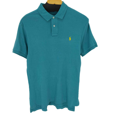 ポロバイラルフローレン Polo by RALPH LAUREN 90S CUSTOM FIT ワンポイントポロシャツ ポニー刺繍 メンズ import:S