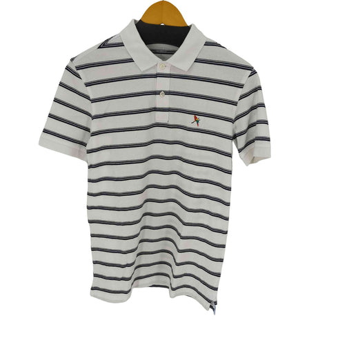 ランズエンド LANDS END TAIL ORED FIT ボーダーポロシャツ メンズ import:M