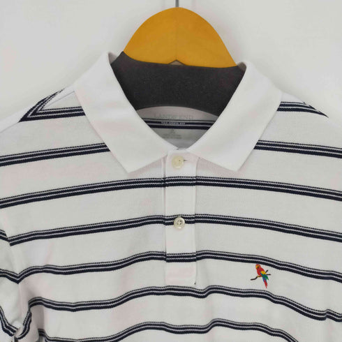 ランズエンド LANDS END TAIL ORED FIT ボーダーポロシャツ メンズ import:M