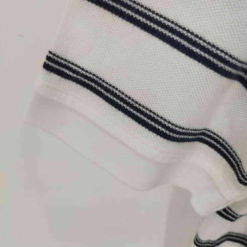 ランズエンド LANDS END TAIL ORED FIT ボーダーポロシャツ メンズ import:M