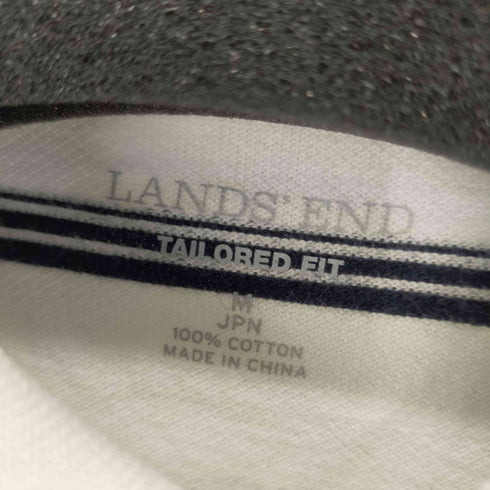 ランズエンド LANDS END TAIL ORED FIT ボーダーポロシャツ メンズ import:M