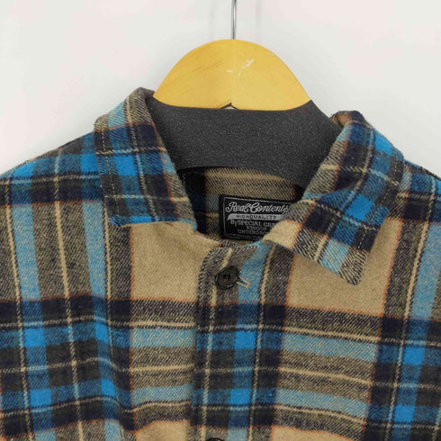 リアルコンテンツ REAL CONTENTS ワイドシルエットCPOジャケット チェック メンズ JPN:XL