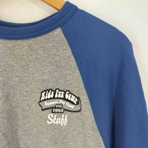 オーガスタスポーツウェア AUGUSTA SPORTSWEAR メキシコ製 プリント ラグラン クルーネックTシャツ メンズ import:L