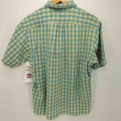 シュガーケーン SUGAR CANE シアサッカープルオーバーチェック柄半袖シャツ メンズ M