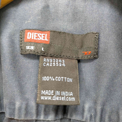 ディーゼル DIESEL 00s Dロゴ刺繍プルオーバーシャツ メンズ JPN:L