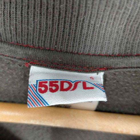 フィフティーファイブディーエスエル 55DSL 55DSL フェルトパッチデザインダブルジップスウェットジャケット メンズ JPN:S