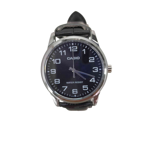 カシオ CASIO MTP-V001L-1B レザーベルト アナログ腕時計 メンズ