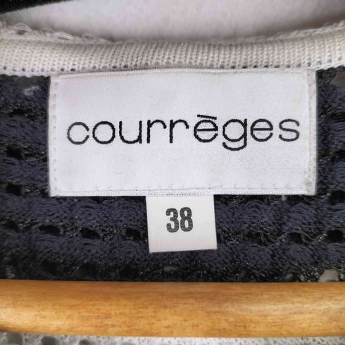 クレージュ courreges ニットジップアップパーカー レディース 38