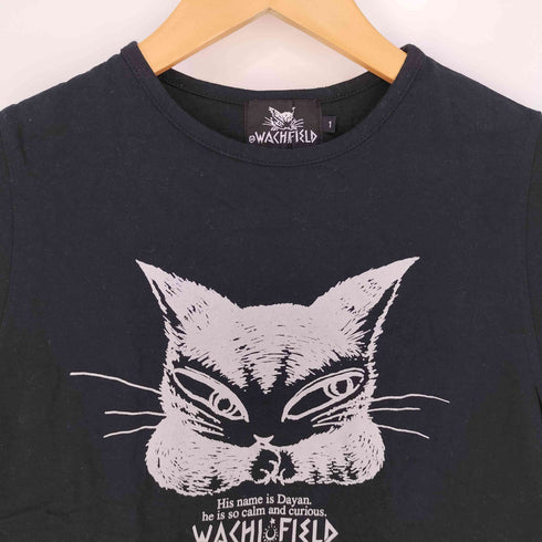 フルギ WACHIFIELD 猫 アニマルプリント クルーネックTシャツ レディース JPN:1