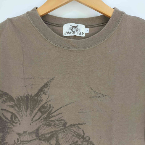 フルギ WACHIFIELD 猫 アニマルプリント クルーネックTシャツ レディース LF