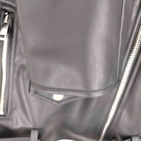 ザラ ZARA フェイクレザー ライダースジャケット レディース JPN:S