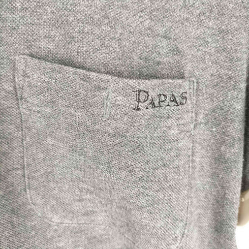 パパス papas ショートスリーブコットンポロシャツ メンズ JPN:M