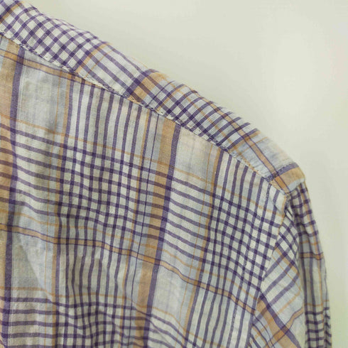 スピナーベイト SPINNER BAIT ハーフボタンボタンダウンチェックシャツ メンズ 40