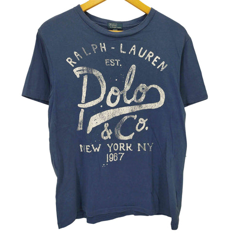 ポロバイラルフローレン Polo by RALPH LAUREN フロントBIGプリントクルーネックTシャツ メンズ JPN:XL
