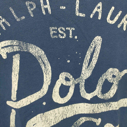 ポロバイラルフローレン Polo by RALPH LAUREN フロントBIGプリントクルーネックTシャツ メンズ JPN:XL