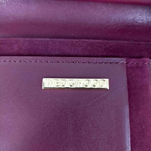 ウェッジウッド WEDGWOOD スウェード三つ折り財布 レディース