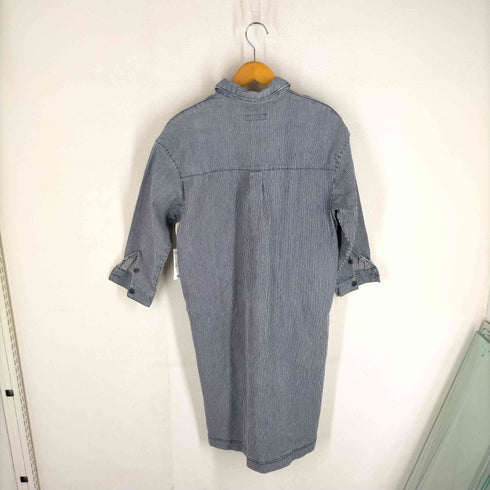 マイセルフアバハウス MYSELF ABAHOUSE ヒッコリーストライプシャツワンピース レディース