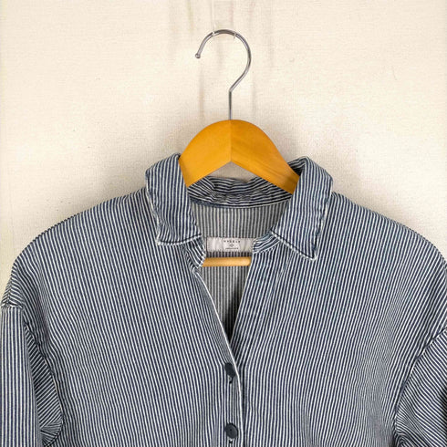 マイセルフアバハウス MYSELF ABAHOUSE ヒッコリーストライプシャツワンピース レディース