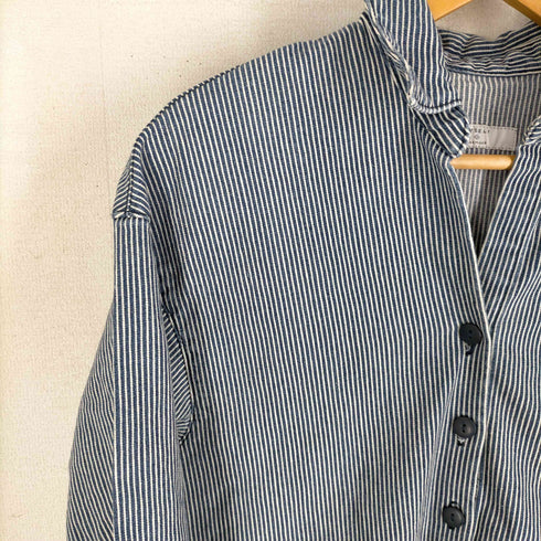 マイセルフアバハウス MYSELF ABAHOUSE ヒッコリーストライプシャツワンピース レディース