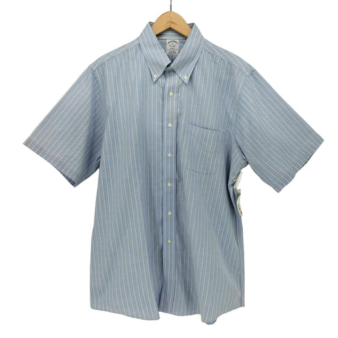 ブルックスブラザーズ BROOKS BROTHERS アメリカンスーピマコットンストライプボタンダウンシャツ メンズ 16 1/2