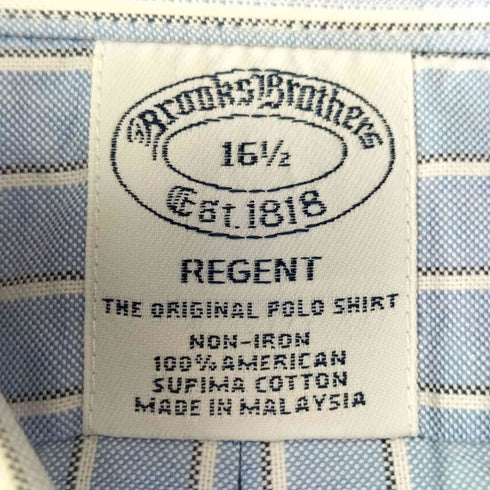 ブルックスブラザーズ BROOKS BROTHERS アメリカンスーピマコットンストライプボタンダウンシャツ メンズ 16 1/2