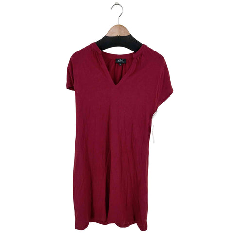 アーペーセー A.P.C. コットンリネン スキッパーS/Sミニワンピース レディース import:XS
