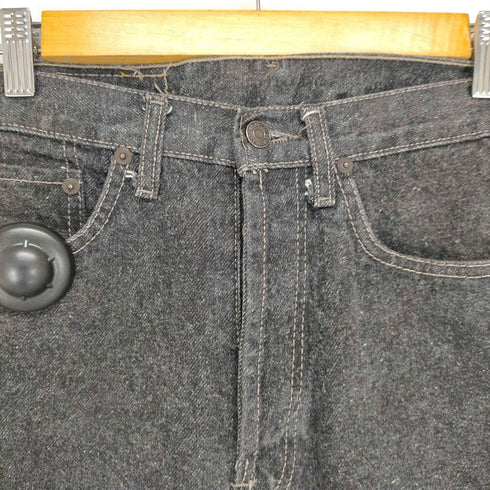 リーバイス Levis 501 93年7月製 ノックスビル工場 ボタンフライ 先染めブラックデニムパンツ メンズ W27 L34