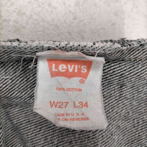 リーバイス Levis 501 93年7月製 ノックスビル工場 ボタンフライ 先染めブラックデニムパンツ メンズ W27 L34