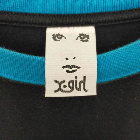 エックスガール X-girl フロントロゴリンガーTシャツ レディース 1