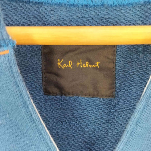 カールヘルム Karl Helmut ネイビーテディプリントトレーナー メンズ JPN:4