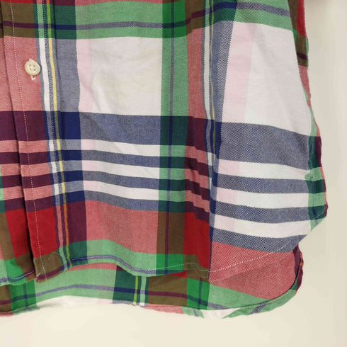 ポロラルフローレン POLO RALPH LAUREN CLASSIC FIT ポニー刺繍 マドラスチェックシャツ メンズ import:L