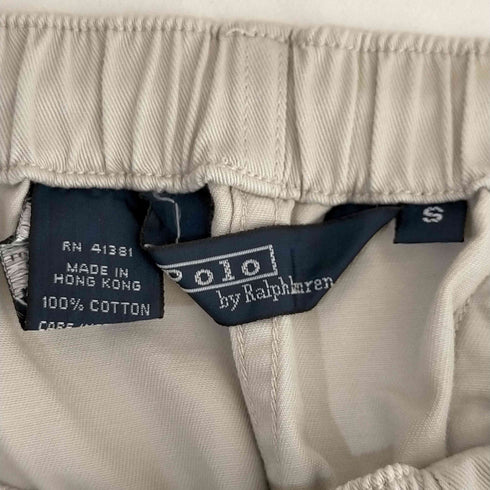 ポロバイラルフローレン Polo by RALPH LAUREN 90-00s 三角タグ スモールポニー刺繍 イージーチノショーツ レディース JPN:S