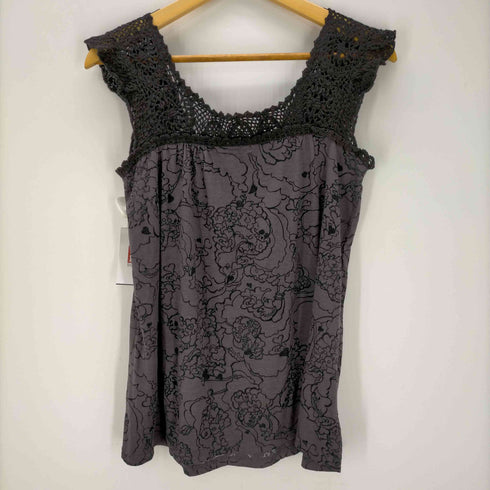 ヒステリックグラマー HYSTERIC GLAMOUR 総柄シースルキャミソール レディース ONE SIZE