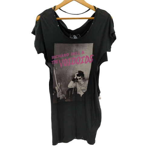 ヒステリックグラマー HYSTERIC GLAMOUR S/S サイドオープンプリントTシャツ レディース FREE