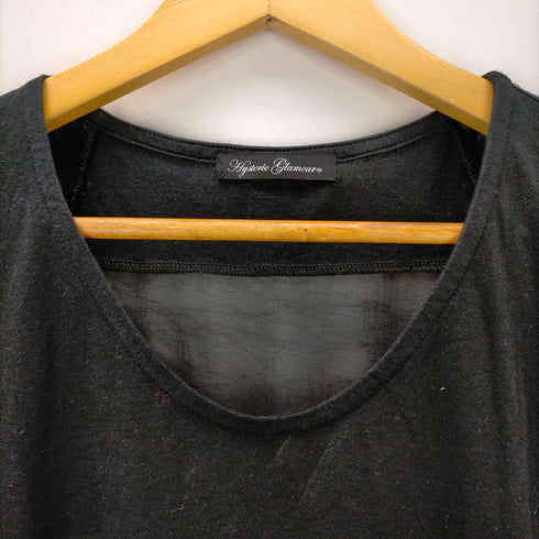 ヒステリックグラマー HYSTERIC GLAMOUR S/S フロントプリント バックシースルーTシャツ レディース FREE
