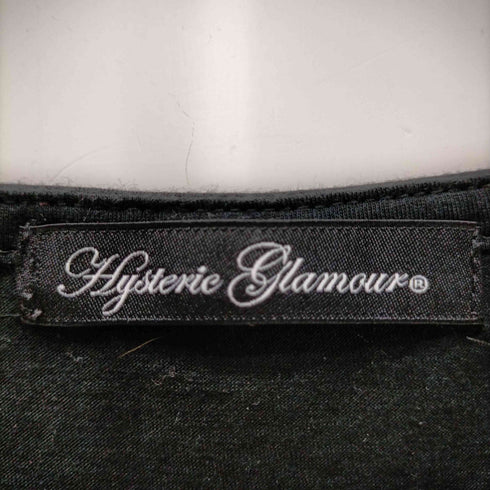 ヒステリックグラマー HYSTERIC GLAMOUR S/S フロントプリント バックシースルーTシャツ レディース FREE