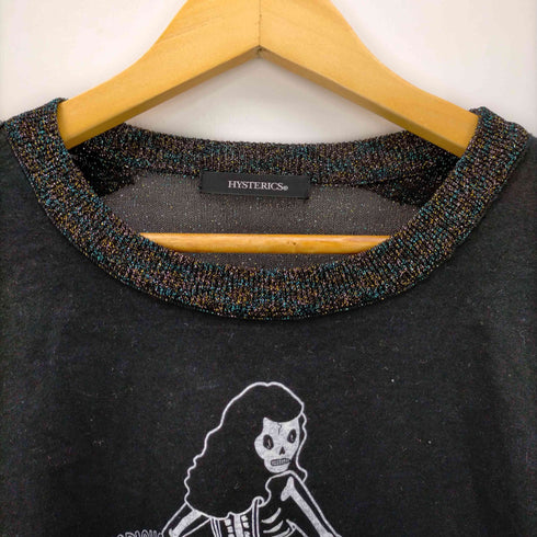 ヒステリックス HYSTERICS ニット切替ドクロTシャツ メンズ