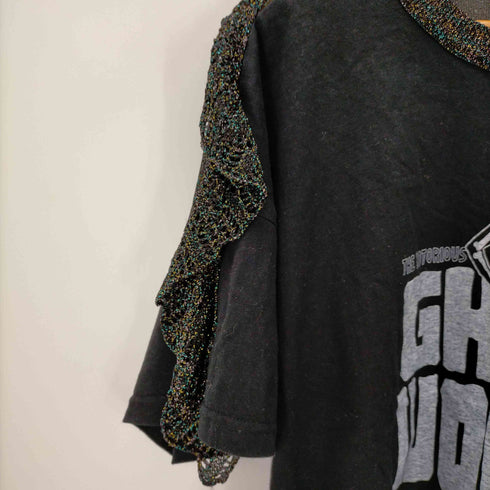 ヒステリックス HYSTERICS ニット切替ドクロTシャツ メンズ