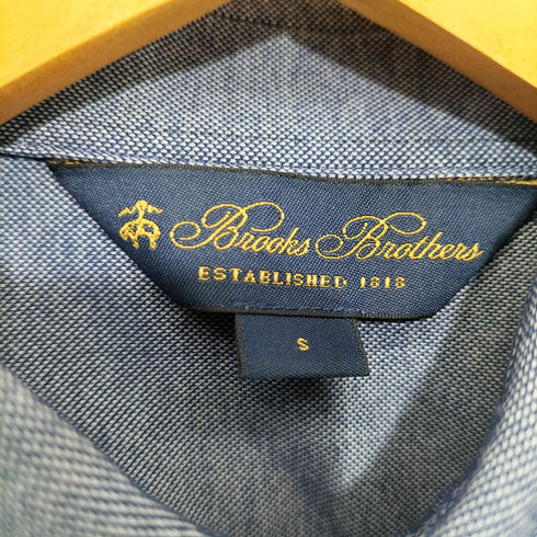 ブルックスブラザーズ BROOKS BROTHERS ロゴ刺繍 鹿の子半袖ポロシャツ メンズ JPN:S
