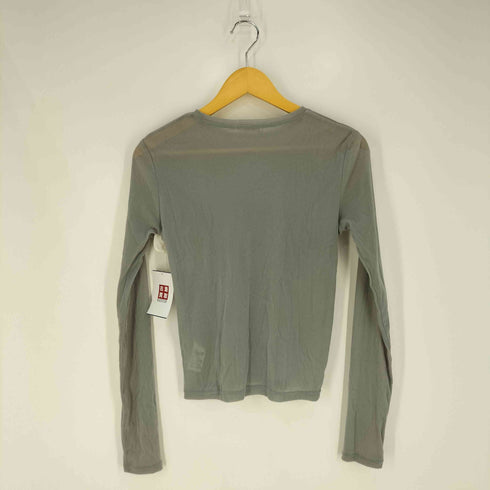 マウジー moussy FLOCKEY TULLE TOP フロッキーチュールトップス レディース FREE