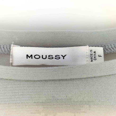 マウジー moussy FLOCKEY TULLE TOP フロッキーチュールトップス レディース FREE