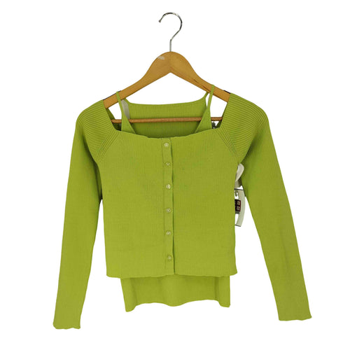 マウジー moussy SHOULDER CARDIGAN&CAMI SET オフショルダーカーディガン キャミソールセット レディース FREE