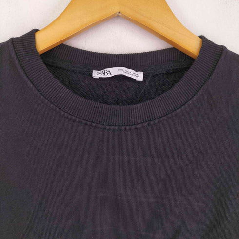 ザラ ZARA ヘビーウェイトクルーネックスウェット メンズ L
