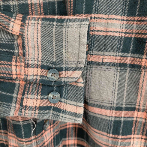 ディッキーズ Dickies RELAXED FIT 2P マドラスチェックL/S ネルシャツ メンズ JPN:S